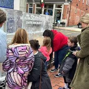 Come join us at the Cambridge Ice & Oyster Festival and write on the Karen Davis State Farm Ice Graffiti Wall!!