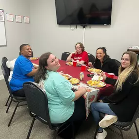 We had a wonderful potluck luncheon today to celebrate Thanksgiving as a team. We wish you and your family a Happy Thanksgiving!