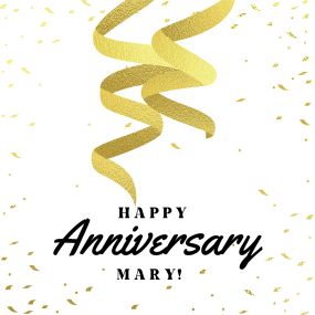Happy work anniversary, Mary!