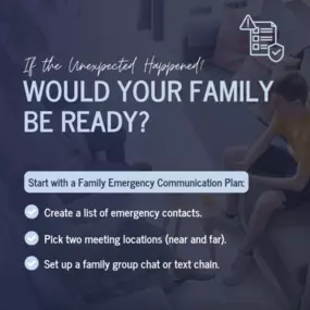 Emergencies don’t wait—so why should your family? A little planning now can make all the difference later. What’s the first step you’ll take to safeguard your family?