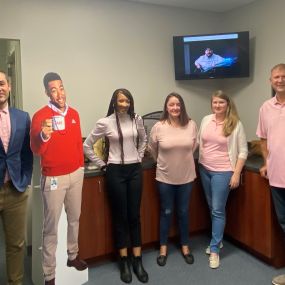 Today, we wore pink in the office in support of Breast Cancer Awareness month.