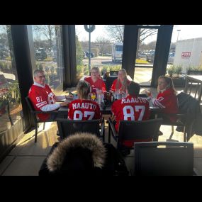 On the first day of Christmas, Jake brought to me... lunch at The Office in our Maauto jerseys! Welcome to the neighborhood, The Office Craft Bar & Kitchen!