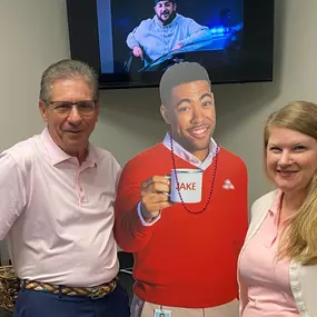 Today, we wore pink in the office in support of Breast Cancer Awareness month.