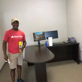 Throwback to getting the office ready to serve you!