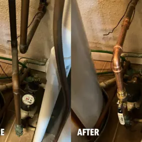 Before & After - Plumbing Line Replacement