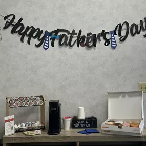 Happy Father's Day!

Today at the office, we're celebrating all the amazing dads with delicious donuts!
Thank you for all you do, both at work and at home. Stop by and celebrate with us! #FathersDay #BretDenney #StateFarm #OfficeCelebration #DadsRock