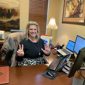 Magen Inmon just had her 7 year anniversary with our agency! We are so grateful to have her on our team. She does a great job serving our customers! Congratulations, Magen!