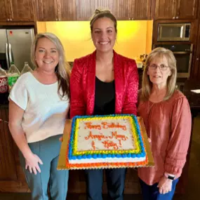 Happy birthday month to Mary, Angie & Katy!