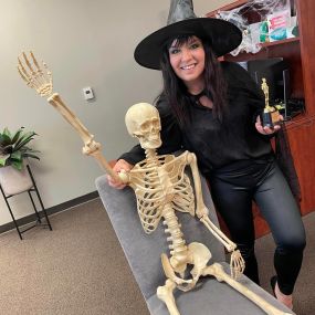 Thank you everyone who voted! Winner of the cash was #1 Bre Parr who was the “I’m Fine meme”. We also had contests all day: best decorated desk, tastiest treat, pumpkin painting and games. The overall Halloween winner for cash and the 2023 trophy was Jennifer Woodard!