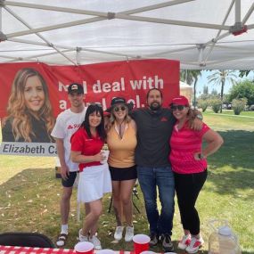 Another annual Miramar Golf Tournament raising money for @familyrelieffund in the books! We love sponsoring Hole 1 and seeing our favorite friends and customers year after year. Since its inception in 2014 FRF has donated over $700,000 to local real estate agents/affiliates in need. Agent E has been a board member for 5 years and this annual golf tournament is something the team has looked forward to for the past four years we have sponsored! #community #giveback #frf #miramar #elizabethismyagen