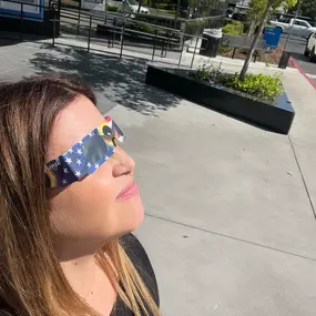 Enjoy the solar eclipse today! The glasses really work! ????️???????? #eclipse #elizabethismyagent