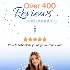 We’re proud to have earned over 400 reviews from amazing customers like you, and we’re just getting started!