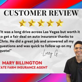 Thank you, Larry, for the review! #heretohelp #review #customerreview #fivestars #youragentmary