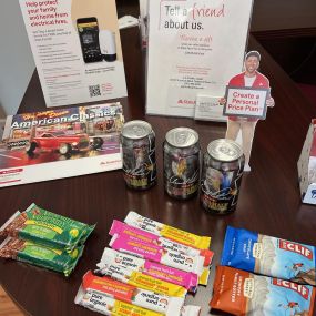 AJ Fraley State Farm Insurance agent - refer a friend and get a give or come by and say hi and grab a snack!