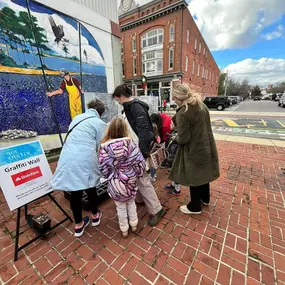 Come join us at the Cambridge Ice & Oyster Festival and write on the Karen Davis State Farm Ice Graffiti Wall!!