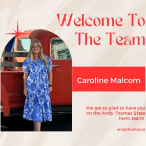 Welcome to the team, Caroline!