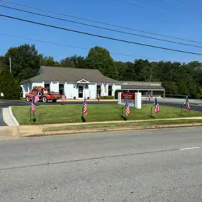 Ole Red added some United States of America Flags to his yard. We are getting tons of calls about higher insurance rates… if your rates are higher than they were in 2019… November 5, 2024 is coming make sure you control the controllable.