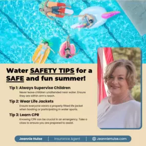 Water safety is crucial this summer! Whether you're at the pool, beach, or lake, taking precautions is crucial! Supervise children, wear life jackets, and learn CPR. Let's make safety a priority for a fun and worry-free season.