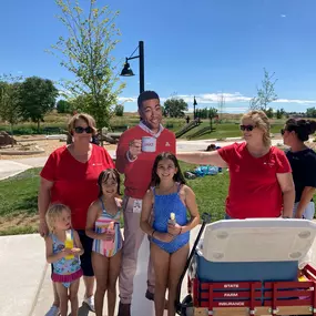 Fun at Coal Creek Park. Helping our community stay cool with icy, cold treats.