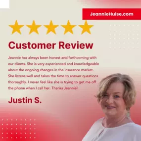 Thank you so much for taking the time to share your experience with our team, Justin! It’s wonderful to know that Jeannie's approachable and attentive nature makes you feel heard and valued in every interaction. Your feedback not only inspires us but also encourages our entire team to continue delivering exceptional service. We deeply appreciate your faith in us, and please know that we're always here to support you.