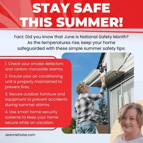 Summer is here, and safety should be too! Take a proactive approach to shield your home with these easy tips. From checking alarms to securing outdoor furniture, let's ensure a safe and enjoyable season ahead!