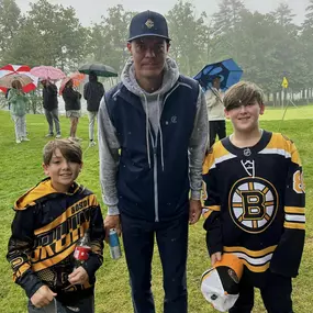 Drive Fore Kids with my boys Sunday! Amazing event and even got to meet Shawn Thornton, Tuukka Rask and Jeremy Swayman.