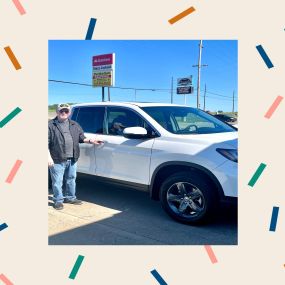 Congratulations on your truck purchase, Roger Esker!!!