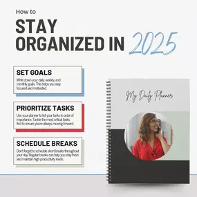 The start of the year is the perfect time to set intentions and organize your plans. How are you using your planner to stay on track for 2025?
Set Achievable Goals
Plan Your Weeks
Track Your Progress
Share your resolution tips in the comments below! Let’s make 2025 the year of success and balance!