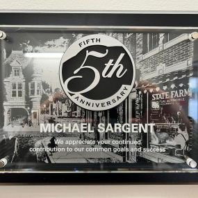 We’re celebrating 5 years of protecting families here at Michael Sargent - State Farm. We’re so thankful to the community that has welcomed us in with open arms.