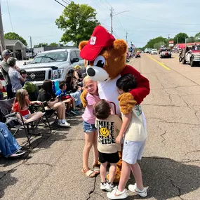 What a morning at the World's Biggest Fish Fry Parade! Saying I had a blast would be an understatement. Sure, I was drenched in sweat from head to toe and felt like I might pass out from the heat, but every moment was worth it! Being the State Farm Neigh-bear was an absolute thrill! 
Thank you to everyone for the hugs, high-fives, and snapping photos with me. The Michael Sargent - State Farm Agent team is so blessed to be a part of such a fun and loving community!