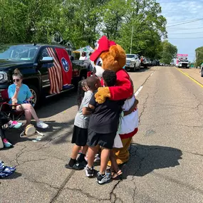 What a morning at the World's Biggest Fish Fry Parade! Saying I had a blast would be an understatement. Sure, I was drenched in sweat from head to toe and felt like I might pass out from the heat, but every moment was worth it! Being the State Farm Neigh-bear was an absolute thrill! 
Thank you to everyone for the hugs, high-fives, and snapping photos with me. The Michael Sargent - State Farm Agent team is so blessed to be a part of such a fun and loving community!