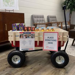 Our food drive is well underway! Thank you to everyone who has donated, especially Maricar Kohl and ServiceMaster of Charleston for the very generous donation! We will be collecting goods for two more weeks. Any help and donations would be appreciated!