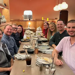 Grabbed some food with the team today and had a great time! It’s always fun to step away from the office and share some laughs over a good meal.