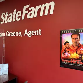 Jake and everyone at Adam Greene State Farm getting ready for The Big Game!