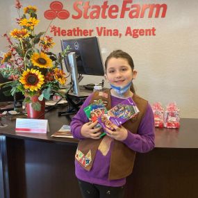 Support local youth entrepreneurs!  Meet Haley. She has been a Girl Scout for 4 years. Her goal is to sell 2500 boxes of cookies this year.