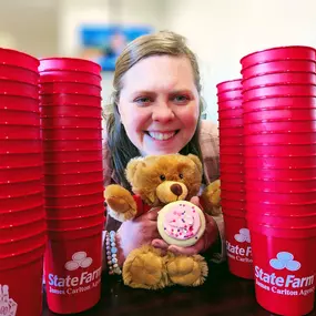 Happy Valentine's Day!  Our cup is overflowing with love for you.  Love, your friends at James Carlton State Farm.