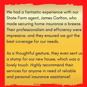 We are thrilled to hear about your fantastic experience with our office! We are pleased that you found our service professional and efficient, and we're grateful for your recommendation! We're delighted to have provided you with the best coverage for your home insurance needs!