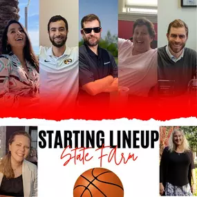 Meet your State Farm Starting Lineup! The next round of the tournament starts tonight. No matter which round of life you're in, this team has your back.