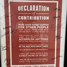 Declaration of Contribution!