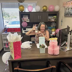 A little late but we got to celebrate our awesome office manager Shelly's birthday last week. #duggerhasyoucovered #teamdugger #happybirthday