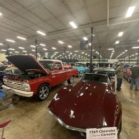 181 antique cars and some beautiful motorcycles at the Cabin Fever Antique Car Show.