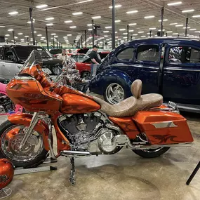 181 antique cars and some beautiful motorcycles at the Cabin Fever Antique Car Show.