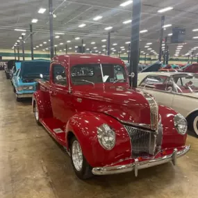 We always have a great time. at the Cabin Fever Antique Car Show at the Knoxville Expo Center