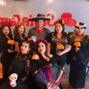 When your office meeting accidentally turns into a Día de los Muertos party! Guess we’re all dead serious about team spirit!