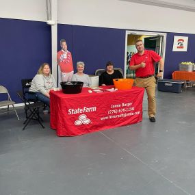 Jamie Barger State Farm Insurance team at event Abingdon, VA