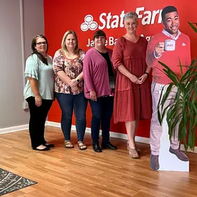 Jamie Barger State Farm Insurance team  with Jake! Come by our Abingdon office for a quote