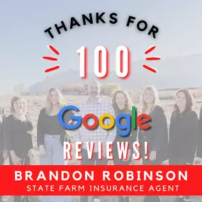 We want to thank everyone who helped us reach 100 Google Reviews! Your feedback and testimonials motivate us to continue providing exceptional insurance services and personalized assistance in and around Albuquerque, New Mexico.