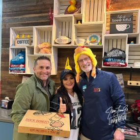Friends, we are blessed to live and work in an awesome city where even the greatest competitors can come together at the best donut shop in town (who we insure).