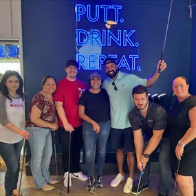 We had some fun celebrating Preston's Birthday at Popstroke! Golf is hard but having fun is easy with this crew!