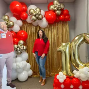 Today marks 10 years I opened my State Farm Agency. My team went all out celebrating my 10 years! Thank you ladies! You are so incredibly special!